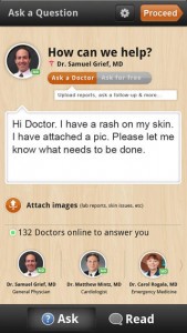 Ask a Doctor iphone programėlė