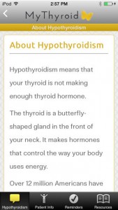 My Thyroid iphone programėlė